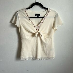 AB Studio Beaded Shirt